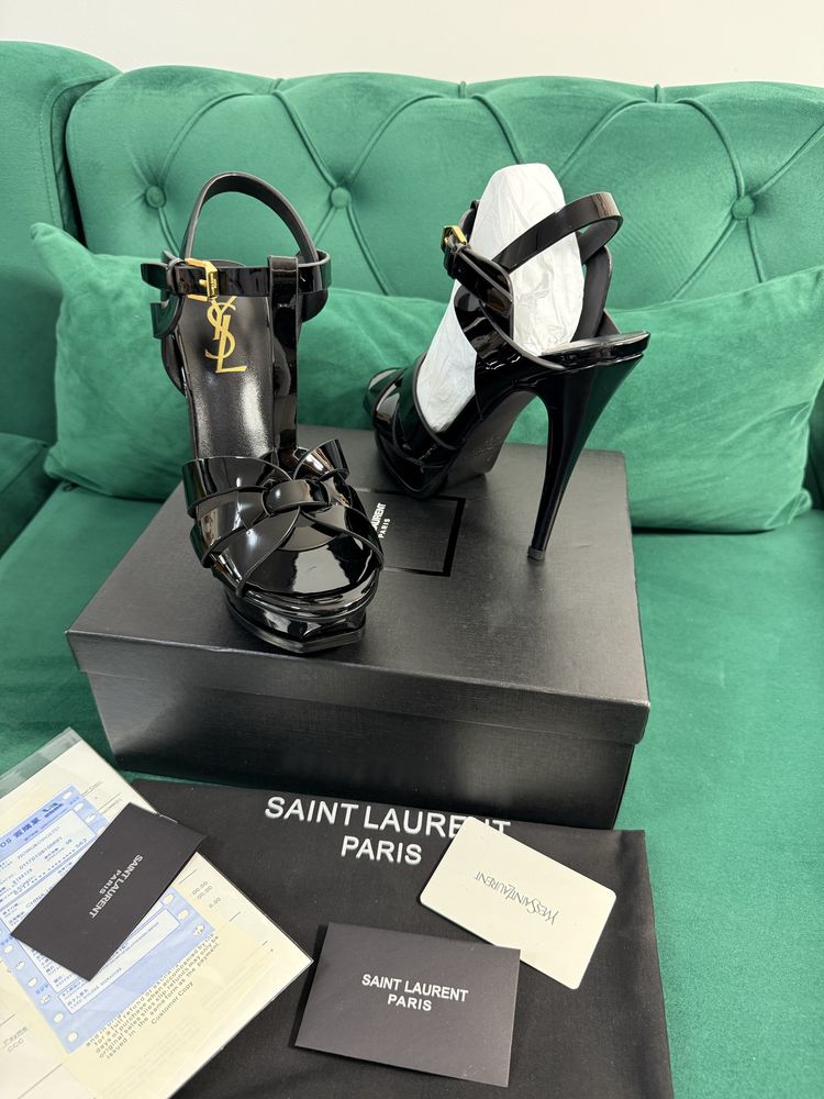 Sandale YSL piele naturala Full Box colectie noua Premium