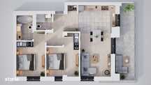 Apartament 3 camere cartier privat