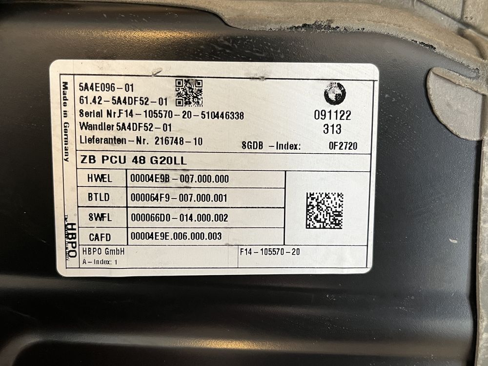 Modul control PCU BMW Seria 3 4 G20 G21 G22 G26