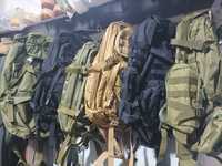 Туристические рюкзаки военные с шевронами разные модели