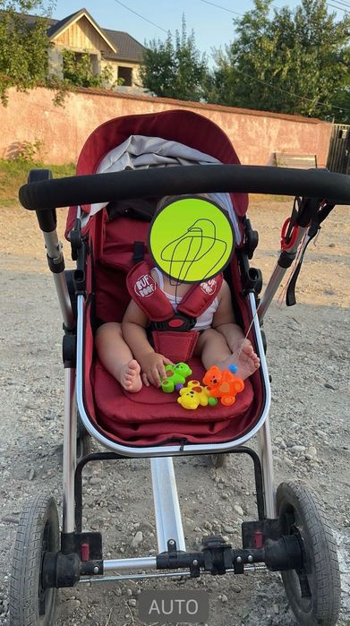 Căruț bebeluși 2 in 1, reversibil, Buf Boof