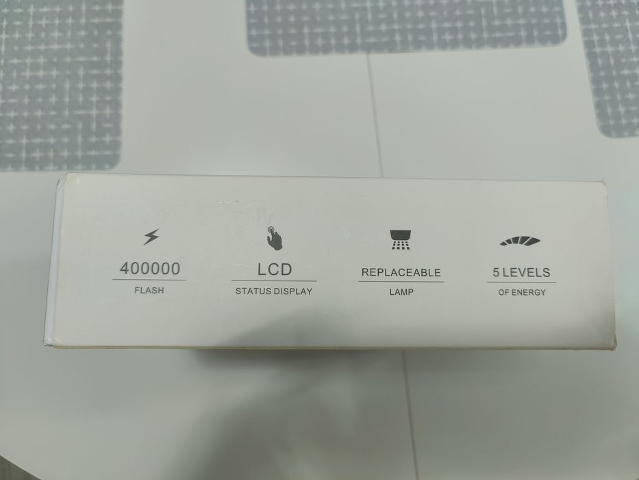 Epilator IPL, 400000 impulsuri, LCD, alb