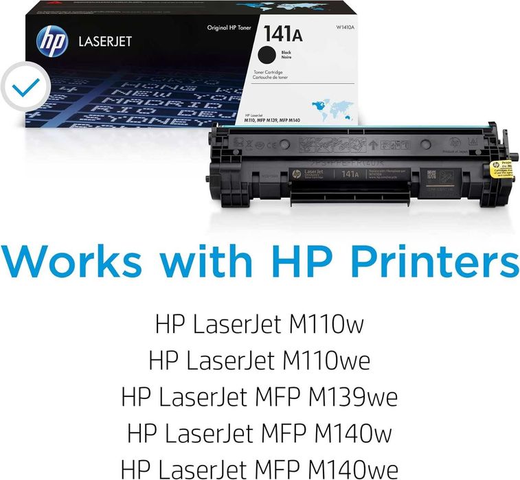 HP 141A Cartuș de toner LaserJet negru, W1410A (fără chip)