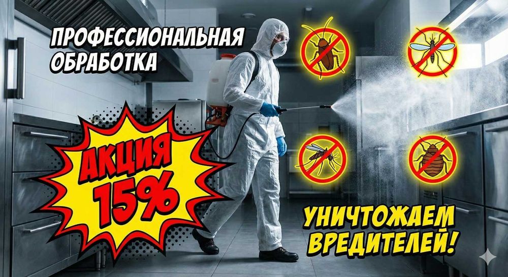 Дезинфекция тараканов в кафе, магазинов. Санитарный паспорт официально