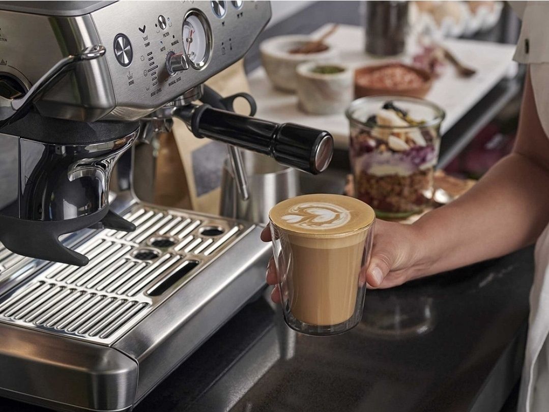 Espressor manual SAGE Barista Impress SES876BST, 2l, 1850W, 15 bar