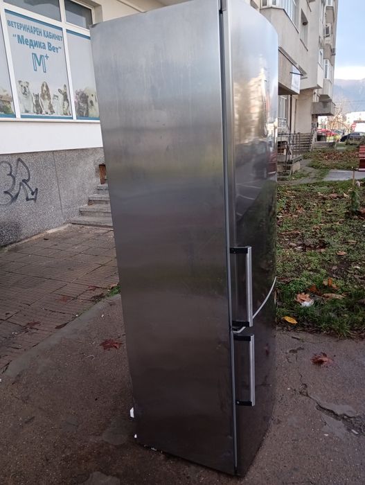 Иноксов комбиниран хладилник с фризер Сименс Siemens 2години Гаранция!