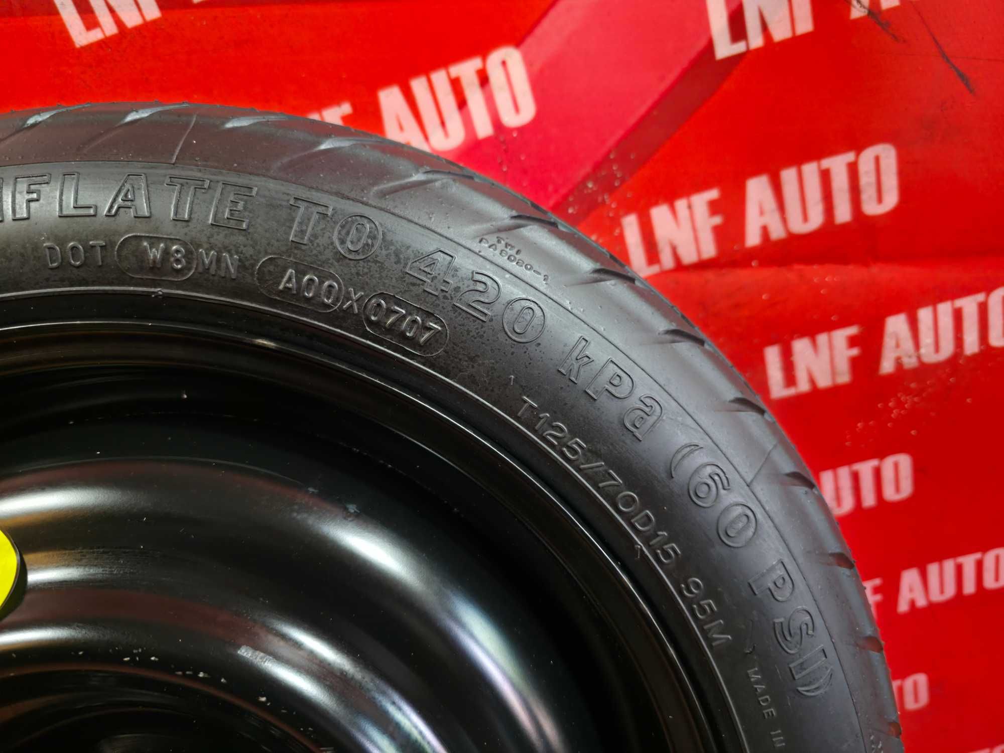 Roata Rezerva SLIM 4x100 16'' OEM Toyota Mazda Kia Hyundai NOUA