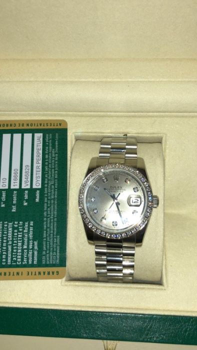 Rolex Date Just 36 White Dial