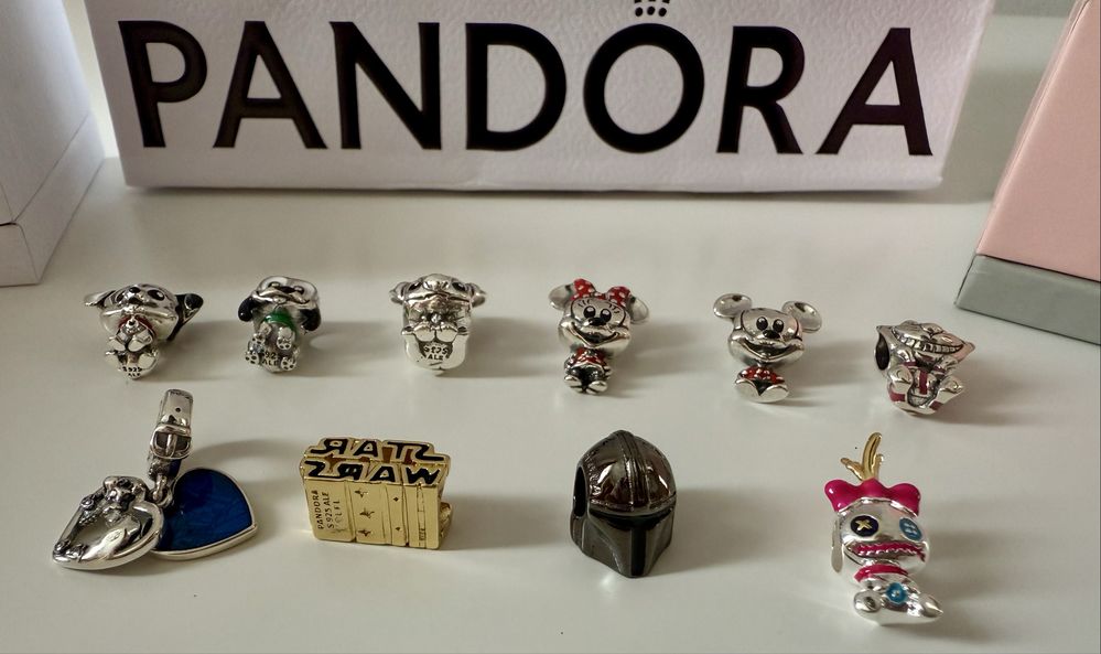 PANDORA СРЕБРО S925 ALE Талисмани - Disney , Stitch , Mickey и други