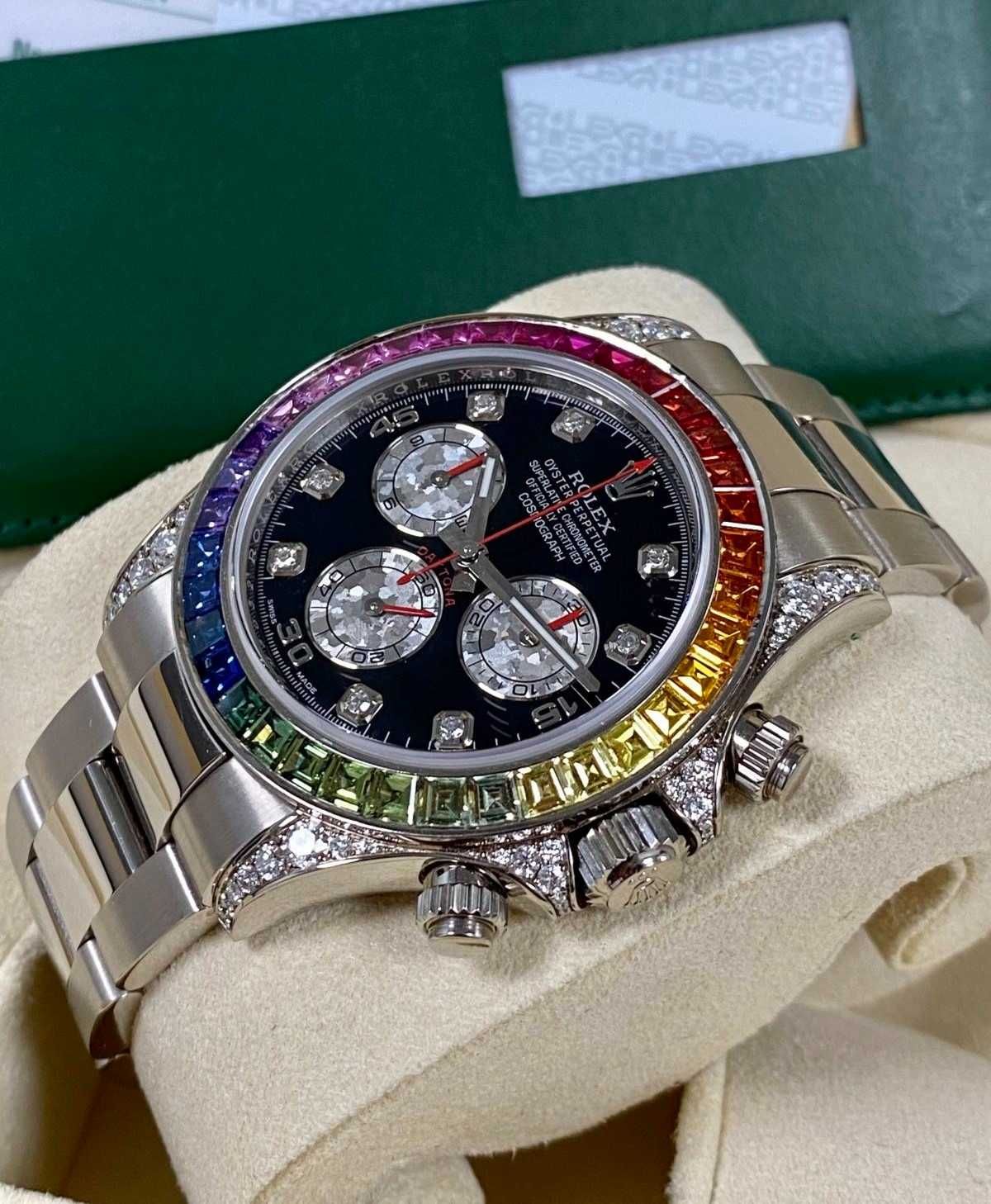 Rolex Daytona White Gold Rainbow Daytona