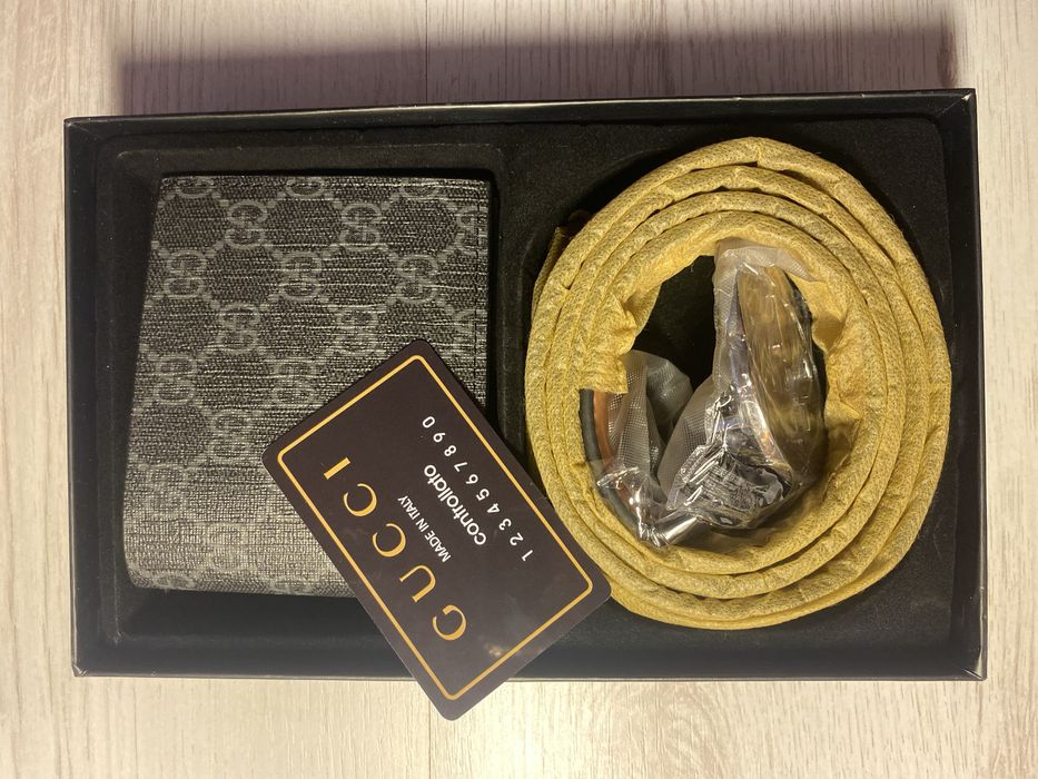 Set curea + portofel Gucci style | Nou