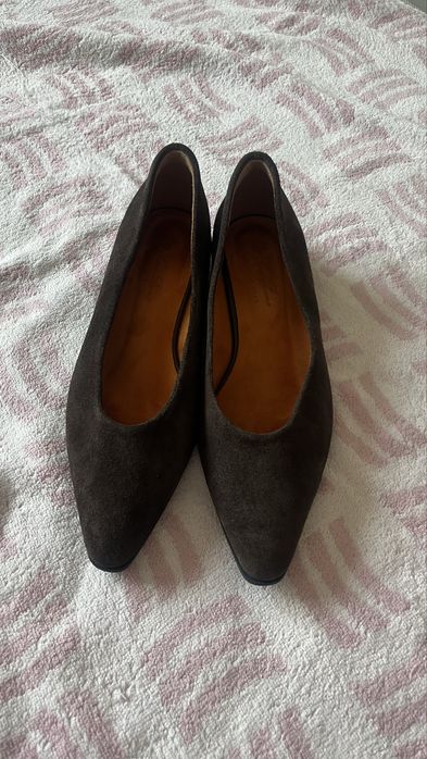 замшевые туфли