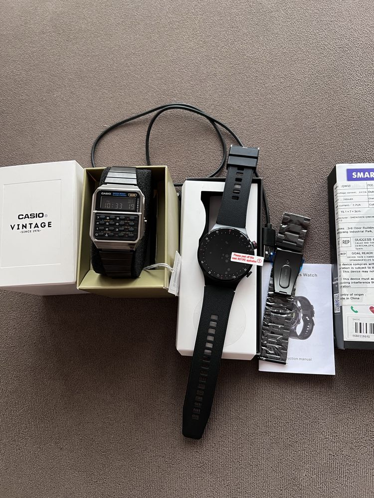 smart watch и casio vintage