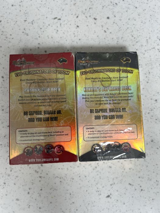Duel Masters Kokujo’s darkness deck & Shobu’s fire deck