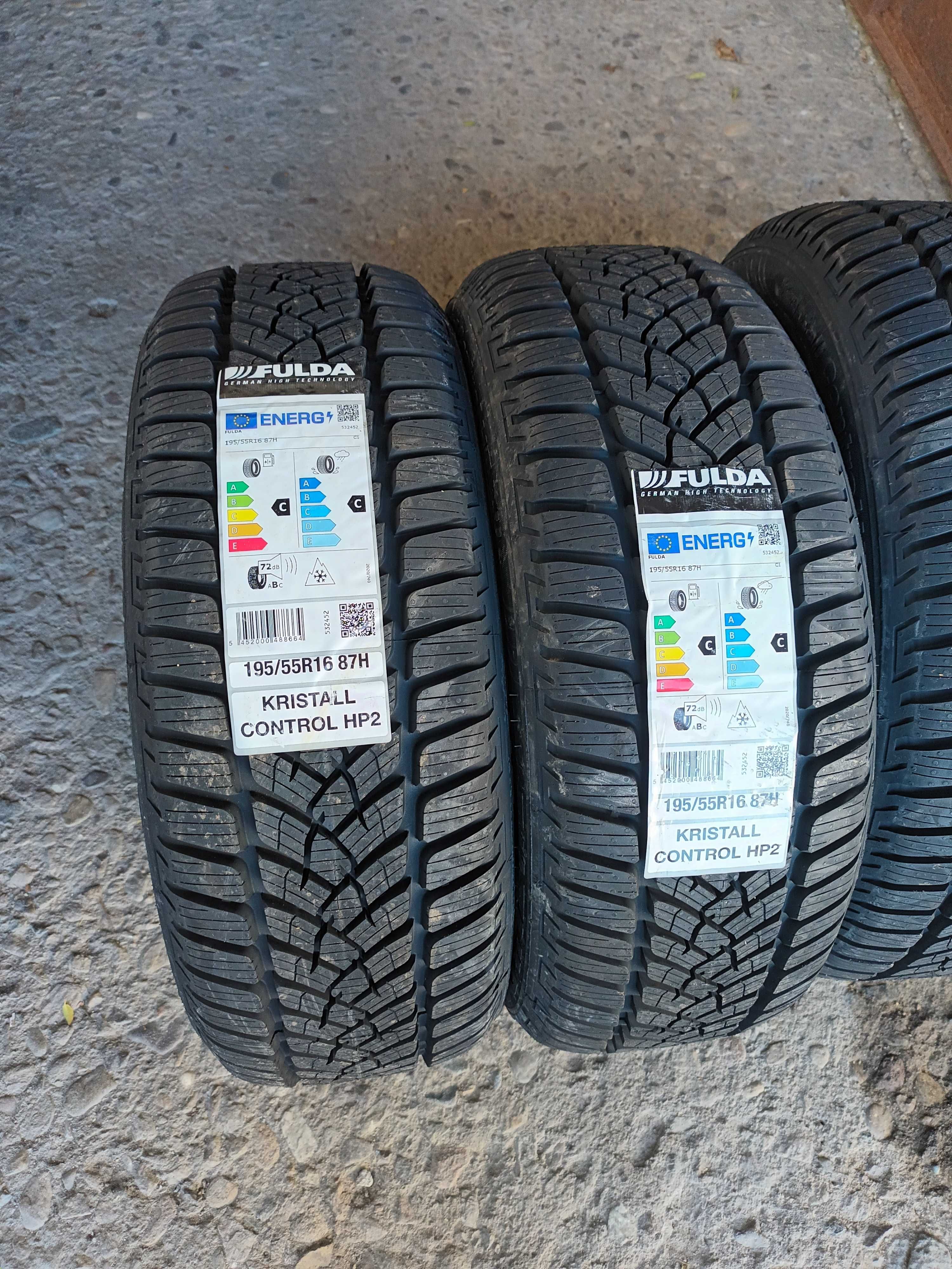 4 Нови зимни гуми 195/55 R16 Fulda Kristall Control HP2 87H M+S