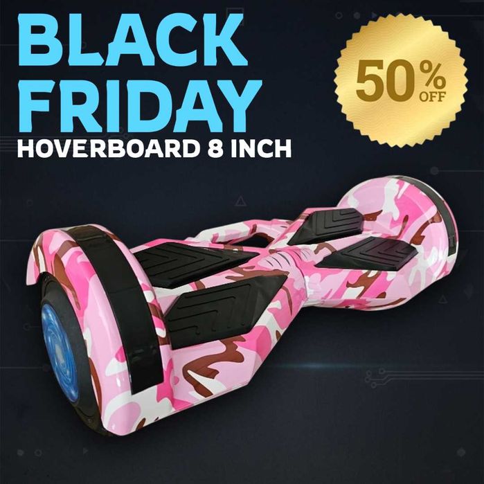 -50% Black Friday Ховърборд 8 инча на Шок Цена с Гаранция