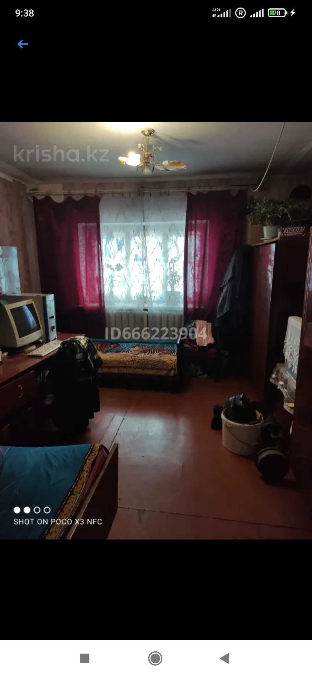 Продам 2-х ком. квартиру 52м², печное отопление