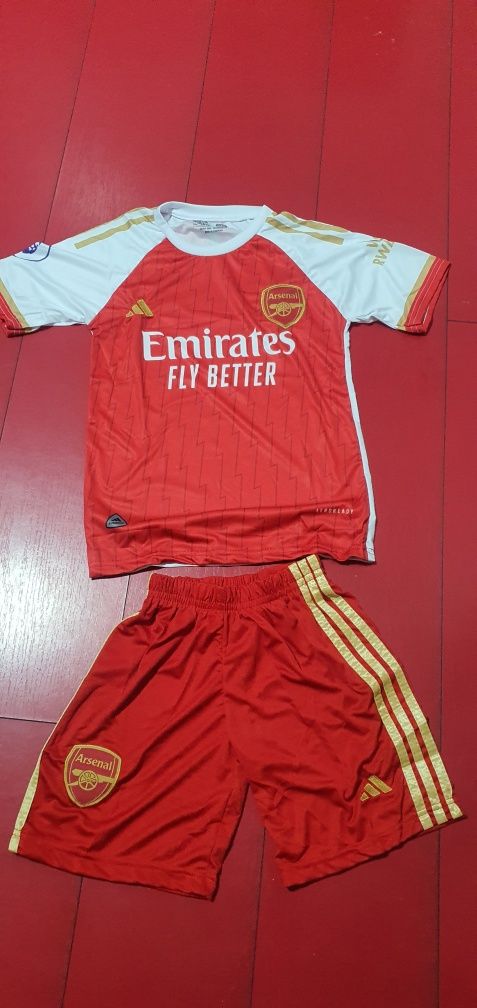 Tricou compleu copii Gabriel Jesus Arsenal 2023-2024