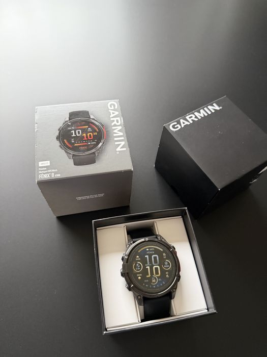 Smartwatch GARMIN Fenix 8, 47 Premium AMOLED, nou !