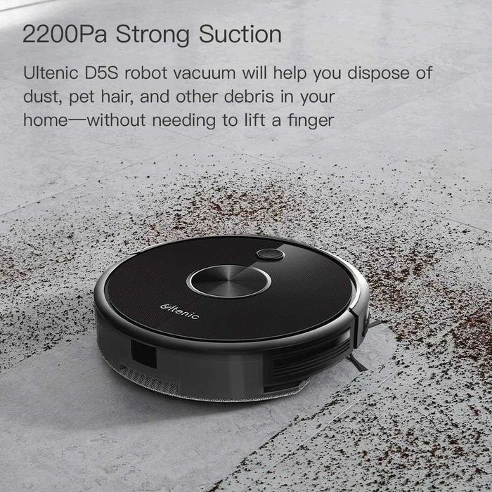 Роботизирана прахосмукачка Ultenic D5S 3 в 1, метене, прахосмучене
