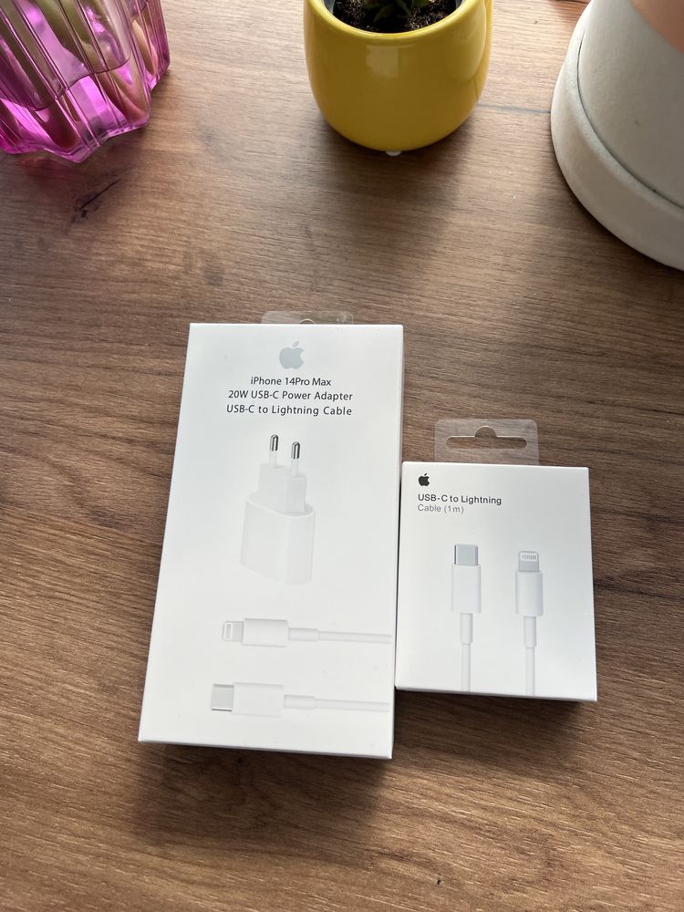 Incarcator si cablu Iphone usb c sau lighting originale