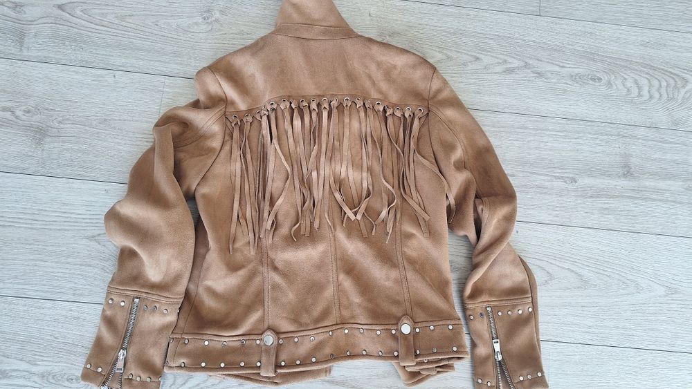 Якета естествена кожа M-L