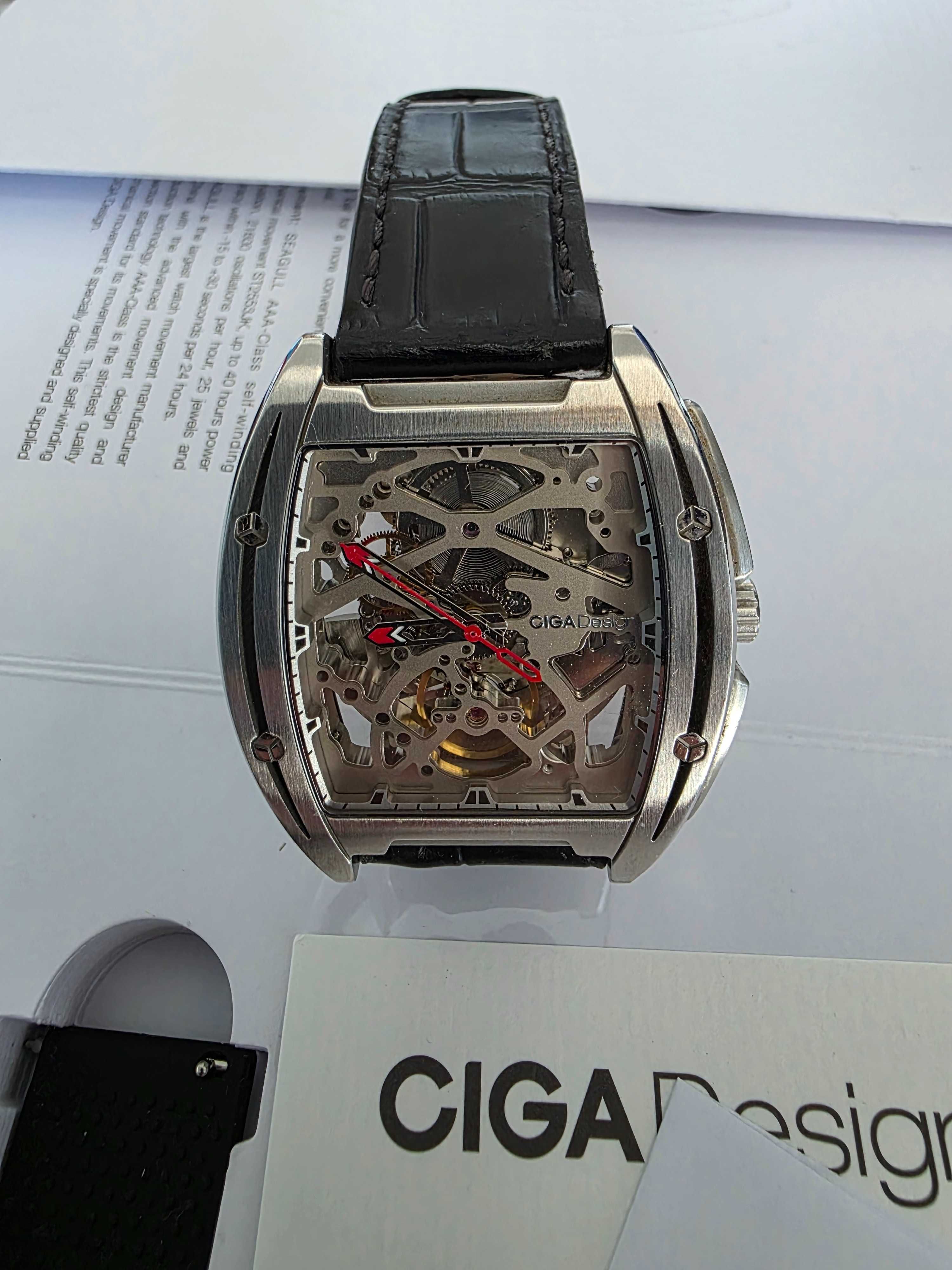 Часовник Ciga Design Skeleton Mechanical Watch Z Series Edge
