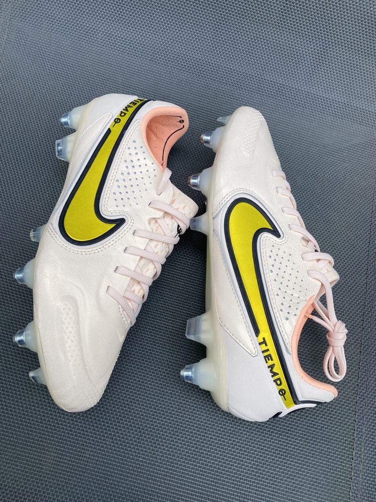 Ghete Fotbal Nike Tiempo Legend 9  ELITE SG ,Noi, Marime 37.5