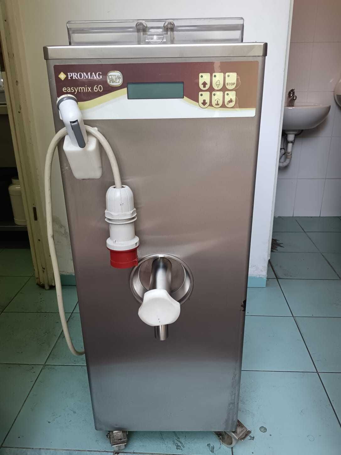 echipament gelaterie, masina+ pasteurizator + vitrina inghetata tonda