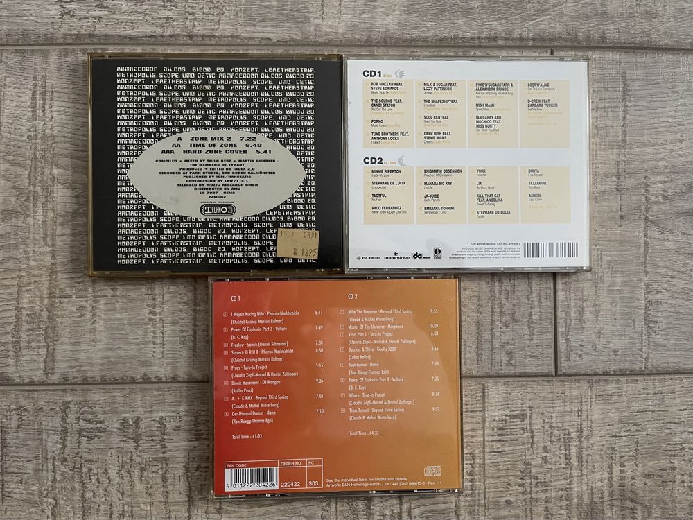 Lot 3 cd-uri originale muzica house/techno/trance/rave/electronic