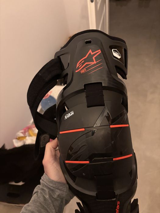 Genunchiere Alpinestars Rk-1 Plasma Black/Red L / XL