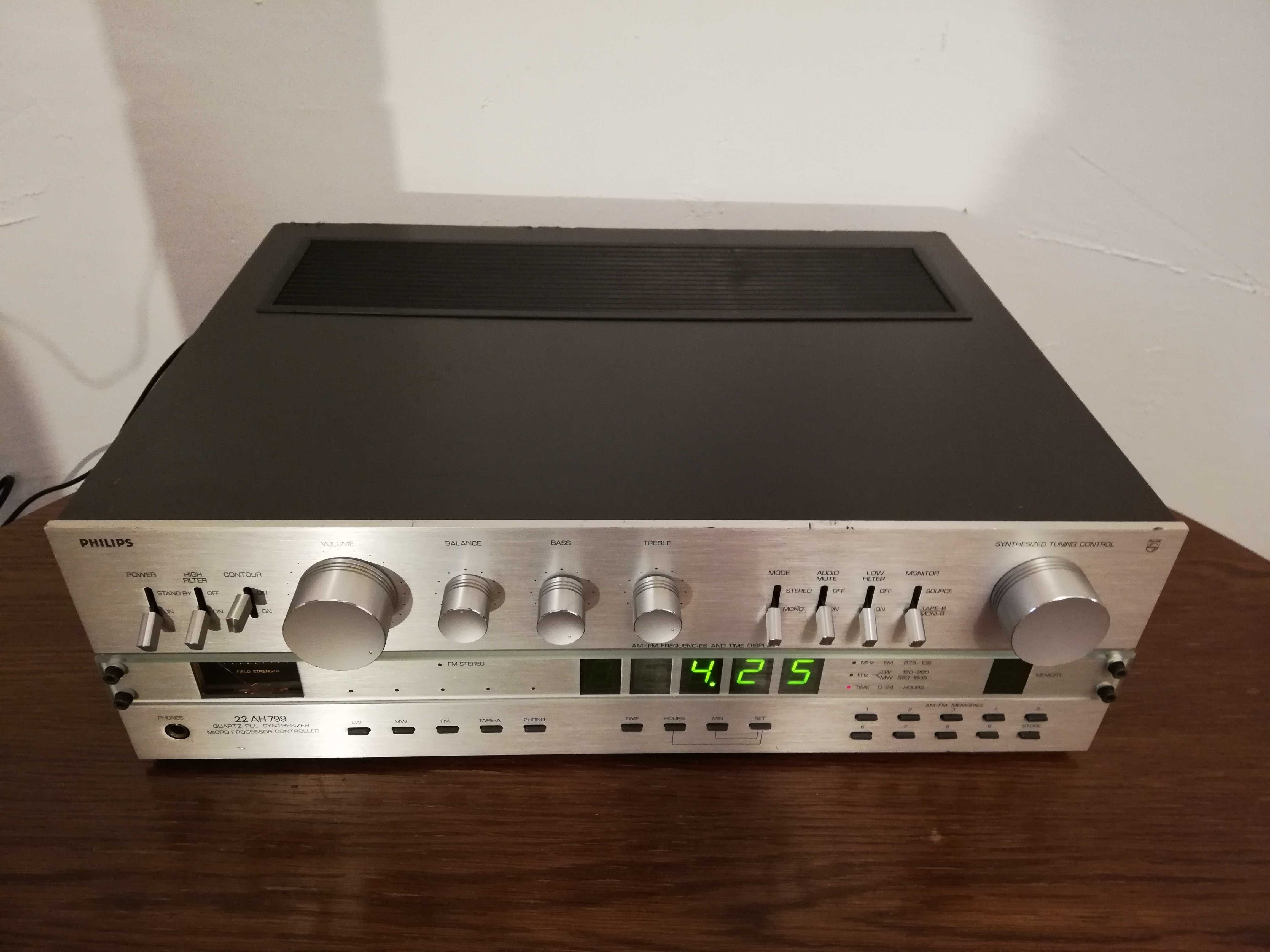 Amplificator/Tuner Stereo PHILIPS 22 AH 799 - made in Holland/Perfect