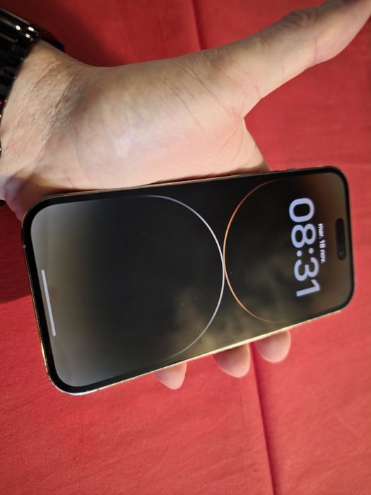 -Iphone 14Pro, ca Nou, 128Gb, 6Ram, bat: 100%, Gold, ireprosabil, star