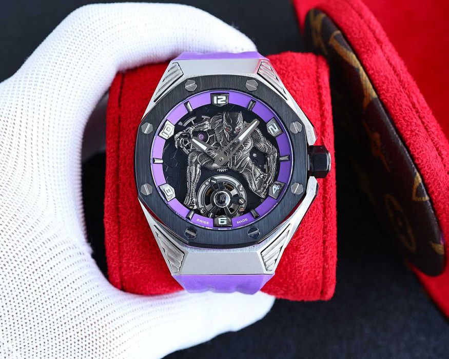 Ceas bărbătesc automat Audemars Piguet x Marvel Black Panther