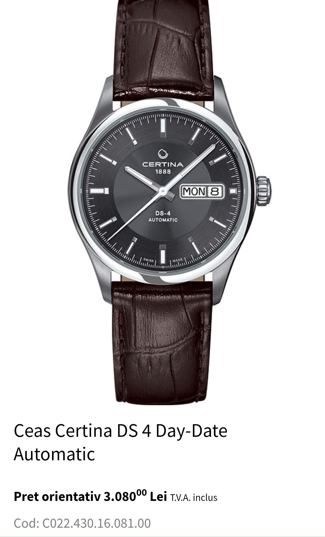Ceas Certina DS 4 Day-Date Automatic