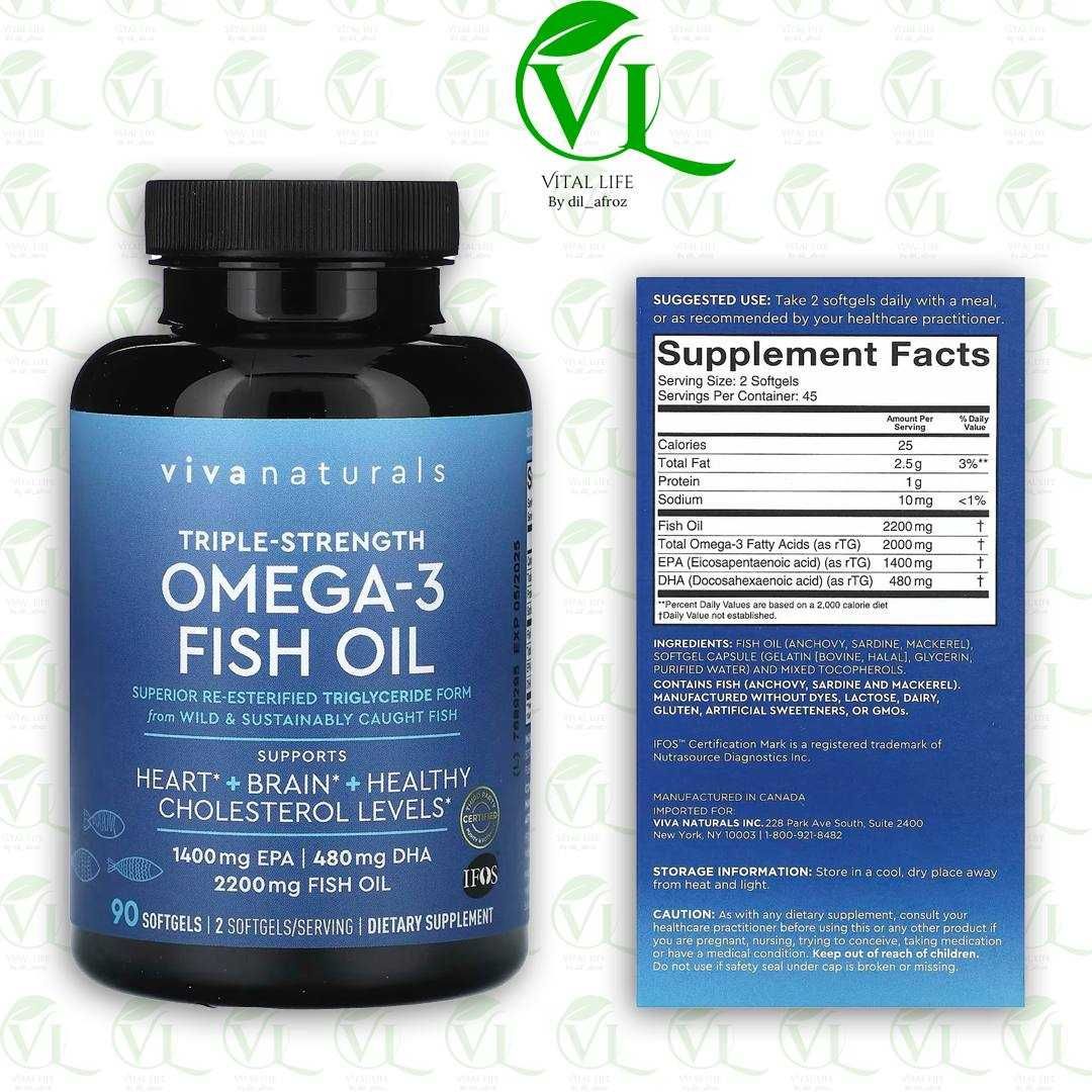 OMEGA-3 FISH OIL vivanaturals