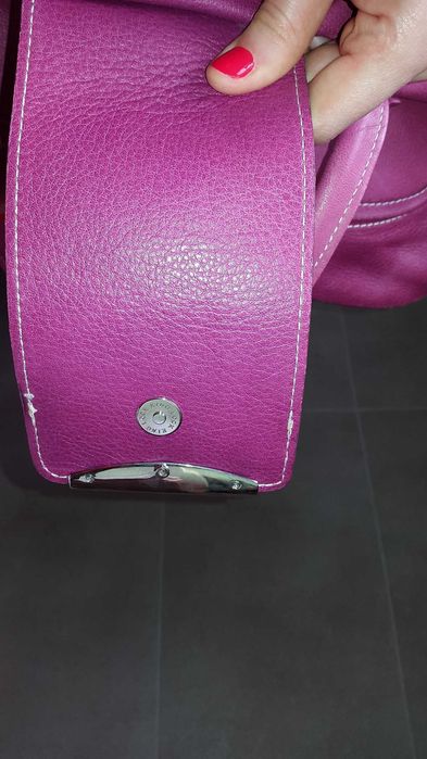 Маркова чанта от кожа Minelli с подарък втора чанта на ТОП цена