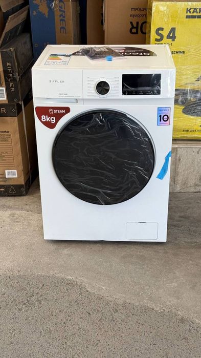 Ziffler kir yuvish mashinasi 8 kg dastavka bepul ustanovka garantiya