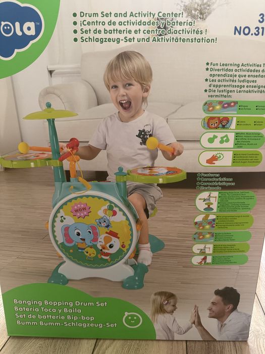 Детский барабан новый