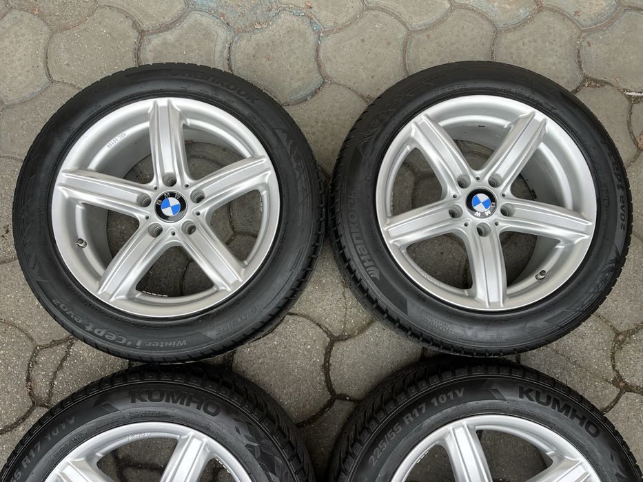 Jante aliaj 5x120mm, anvelope iarna 225/55 R17 BMW E60, E61 F10 F11 GT