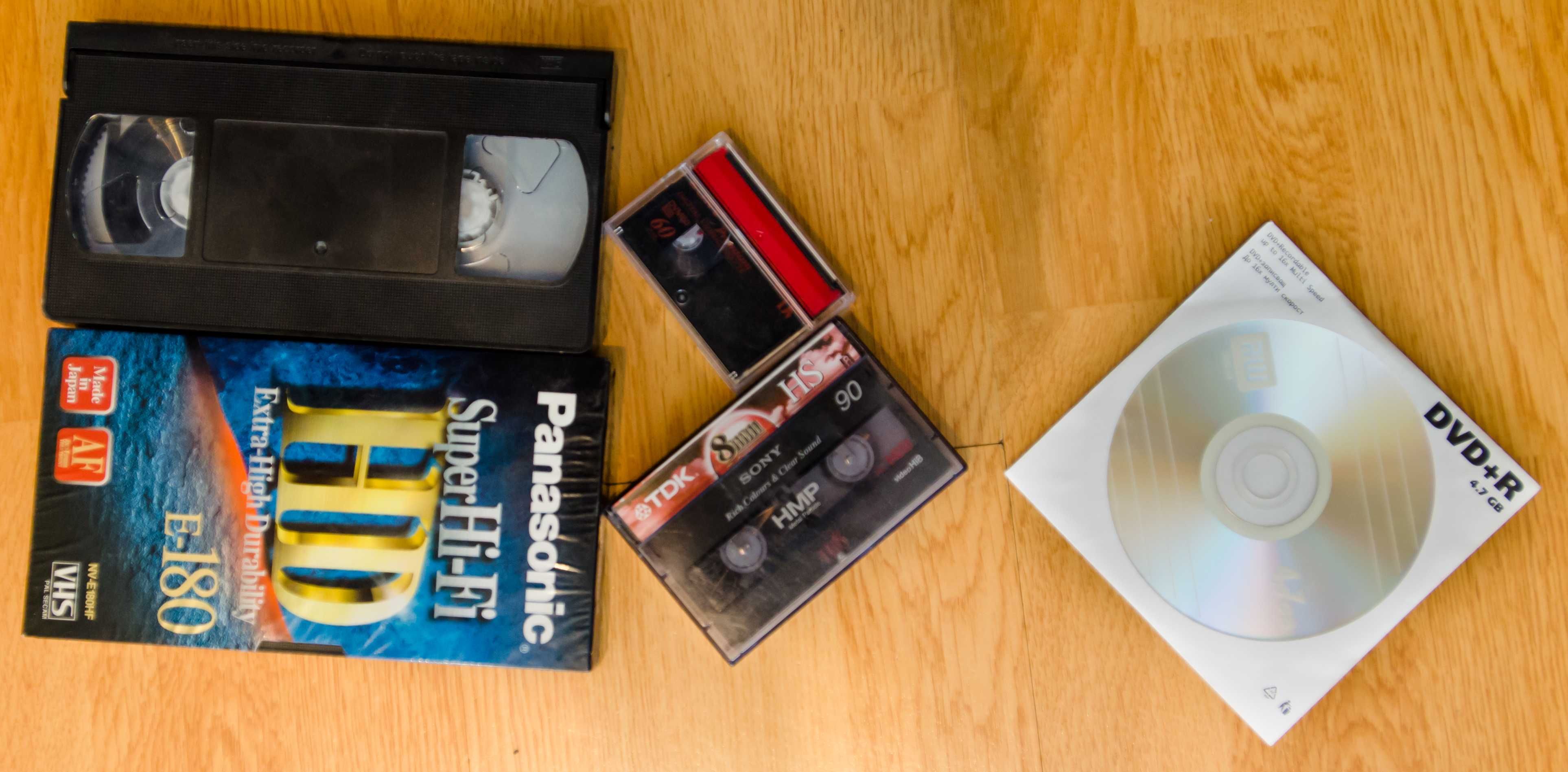 Transfer imagini de pe casete VHS, VHS- C, HI8, miniDV pe DVD