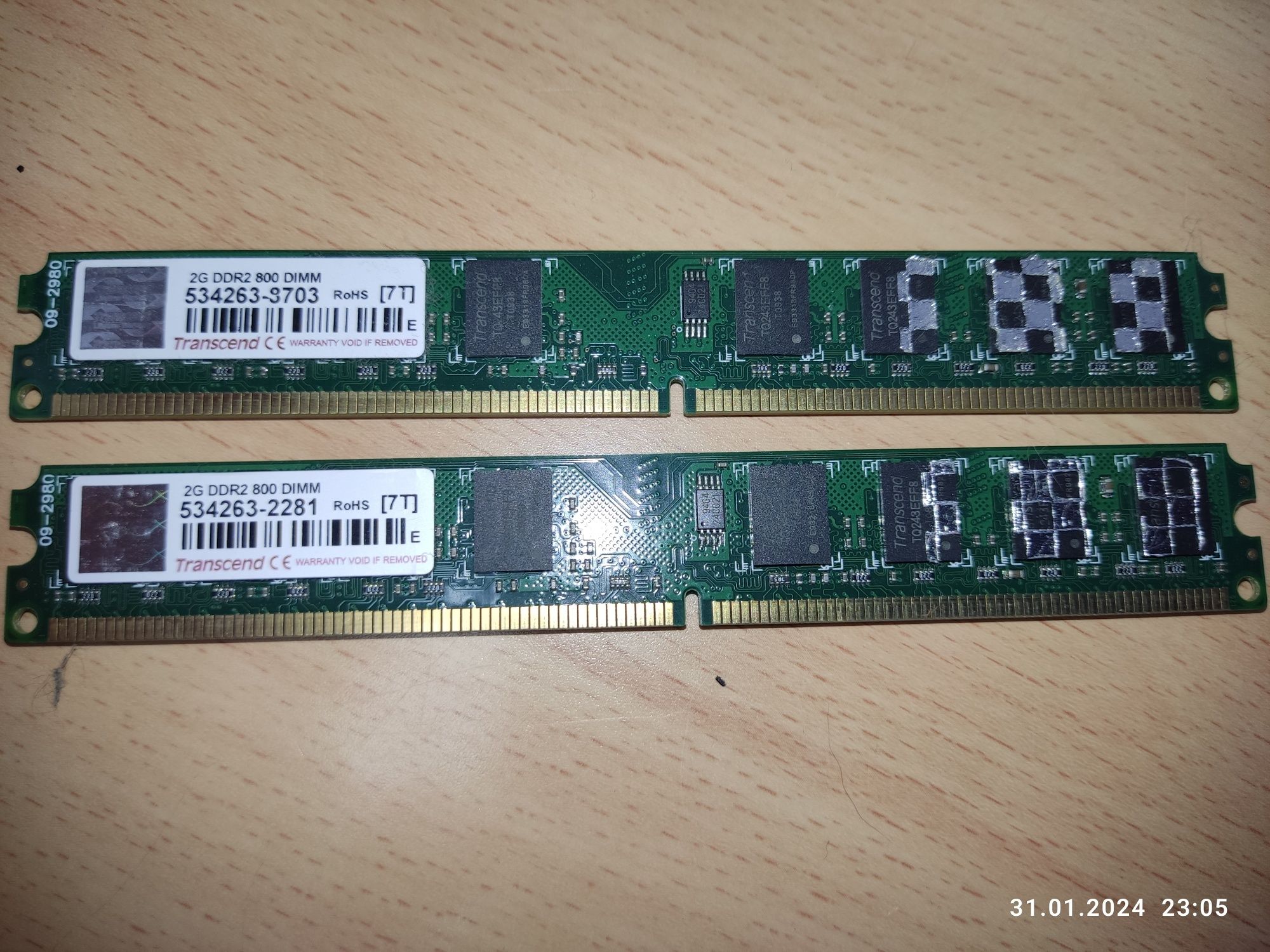 Оперативная память Trancend DDR2 800 DIMM