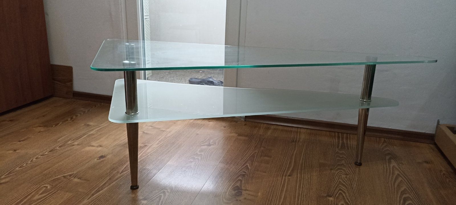 Холна стъклена тръбна маса - правоъгълна