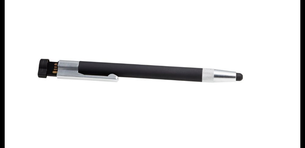 Pix metalic clasic cu pasta + USB stick 4 Gb + touch pen, 3 in unul