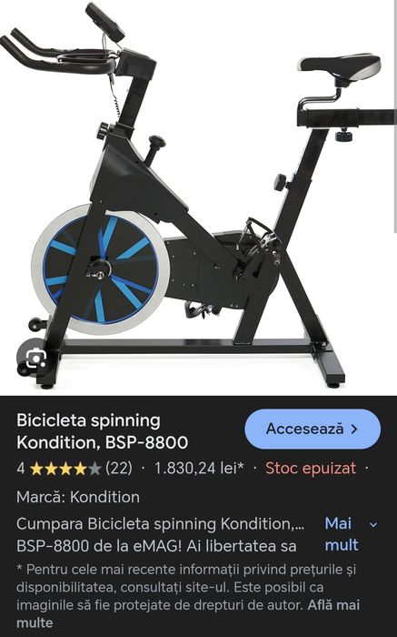 Bicicletă fitness Kondition - Nouă