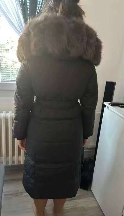 Geaca cu guler natural de vulpe