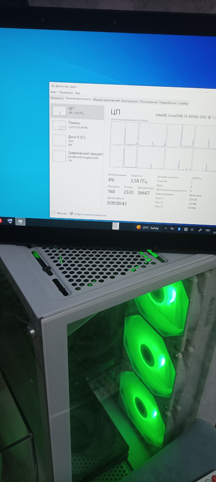 Ноутбук планшет Dell i7 8750u