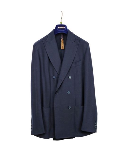 Costum SANTANIELLO Albastru din Lână - Lucrat manual in Italia - L/XL
