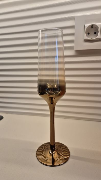 Set 4 pahare șampanie cupru