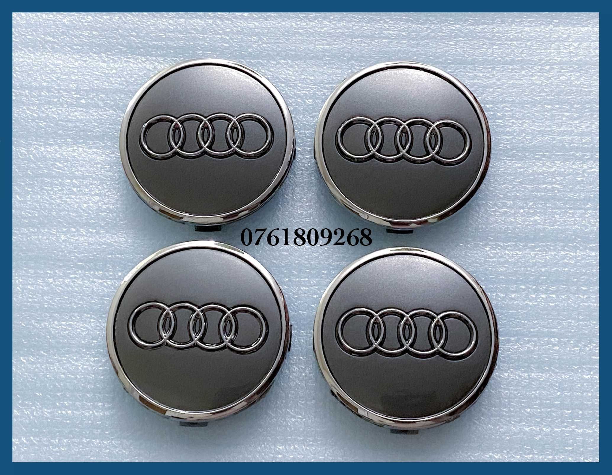 Set 4 capace 61mm 4M0/ 8W0601170 jante aliaj Audi A4 A5 A6 A7 Q3 Q5 Q7